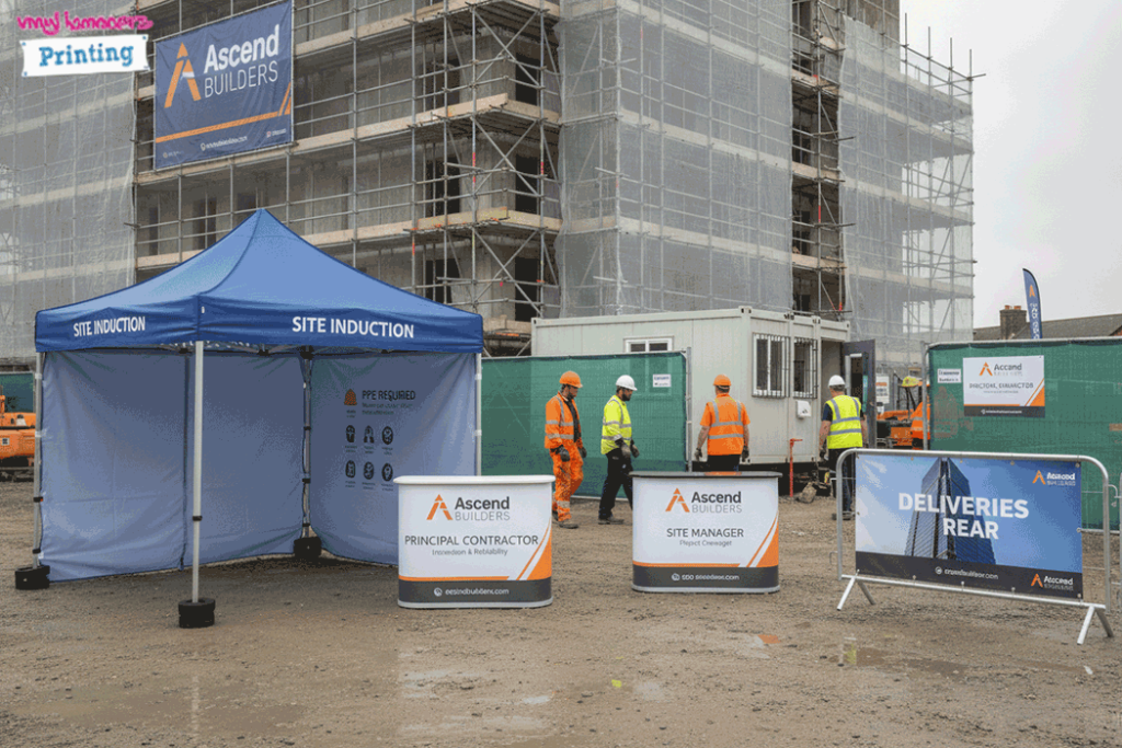 Construction Outdoor Banner Stands
