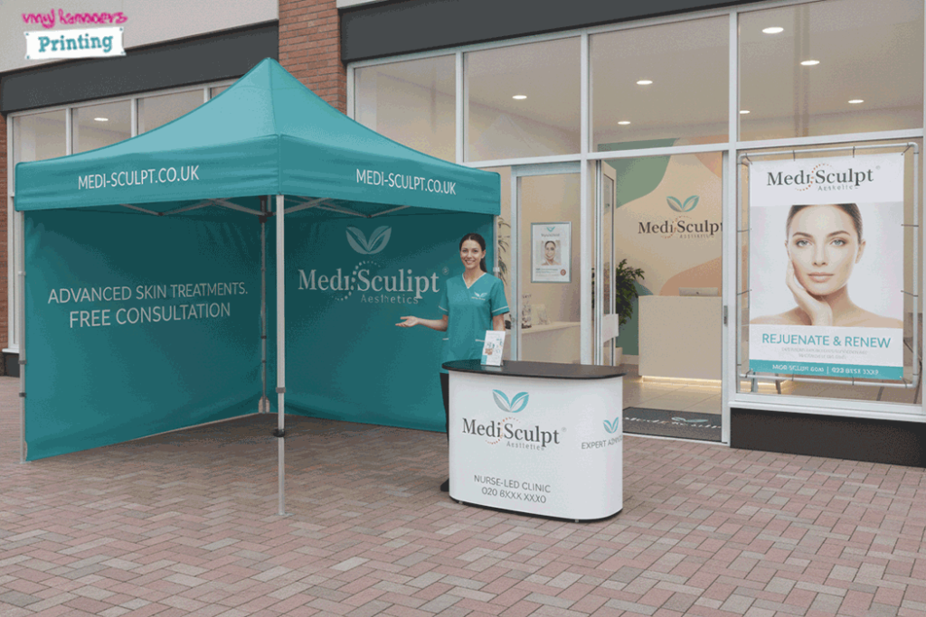 Cosmetic Clinic Outdoor Banner Stands