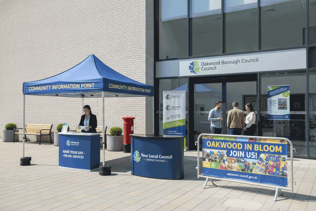 Council Outdoor Banner Stands