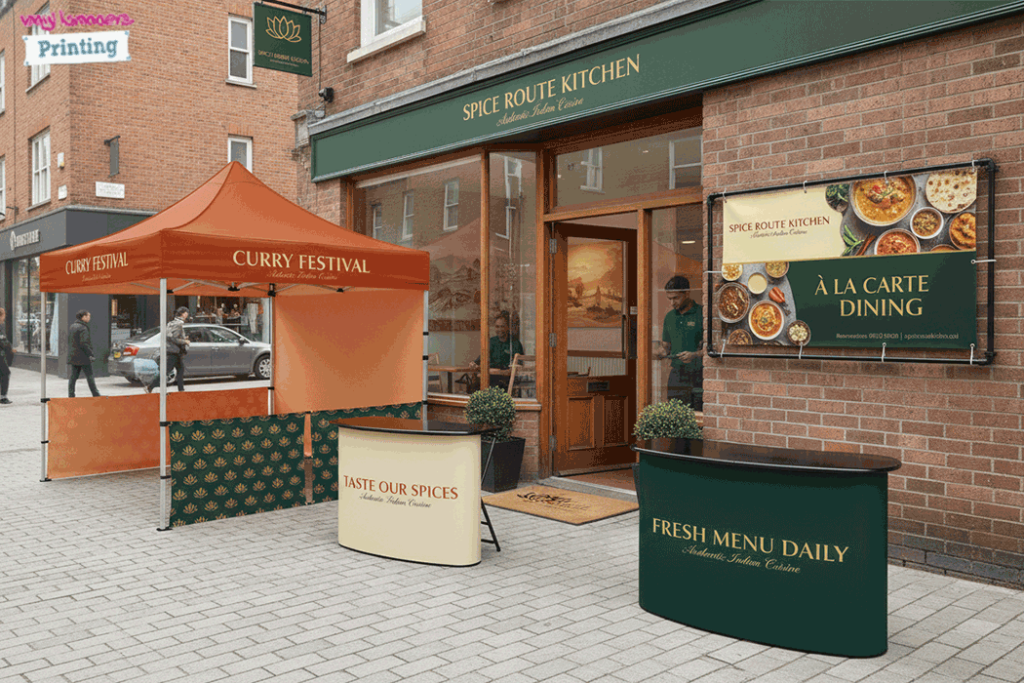 Curry House Restaurant Outdoor Banner Stands