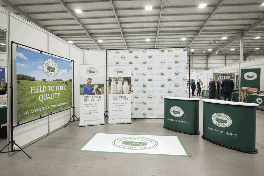 Dairy Farm Indoor Banner Stands