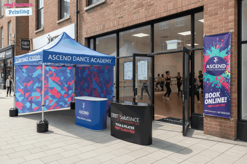 Dance Studio Outdoor Banner Stands