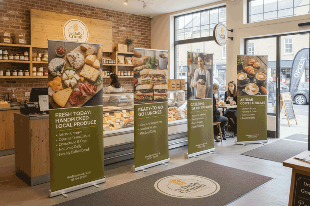 Deli Indoor Banner Stands