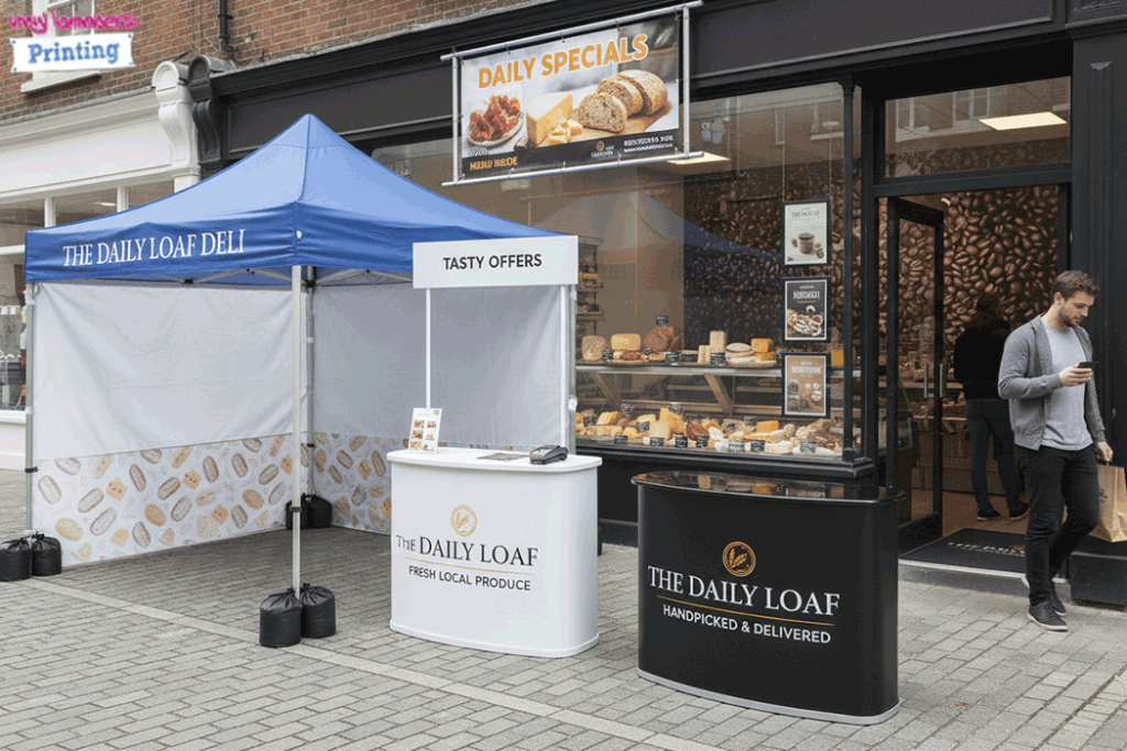 Deli Outdoor Banner Stands