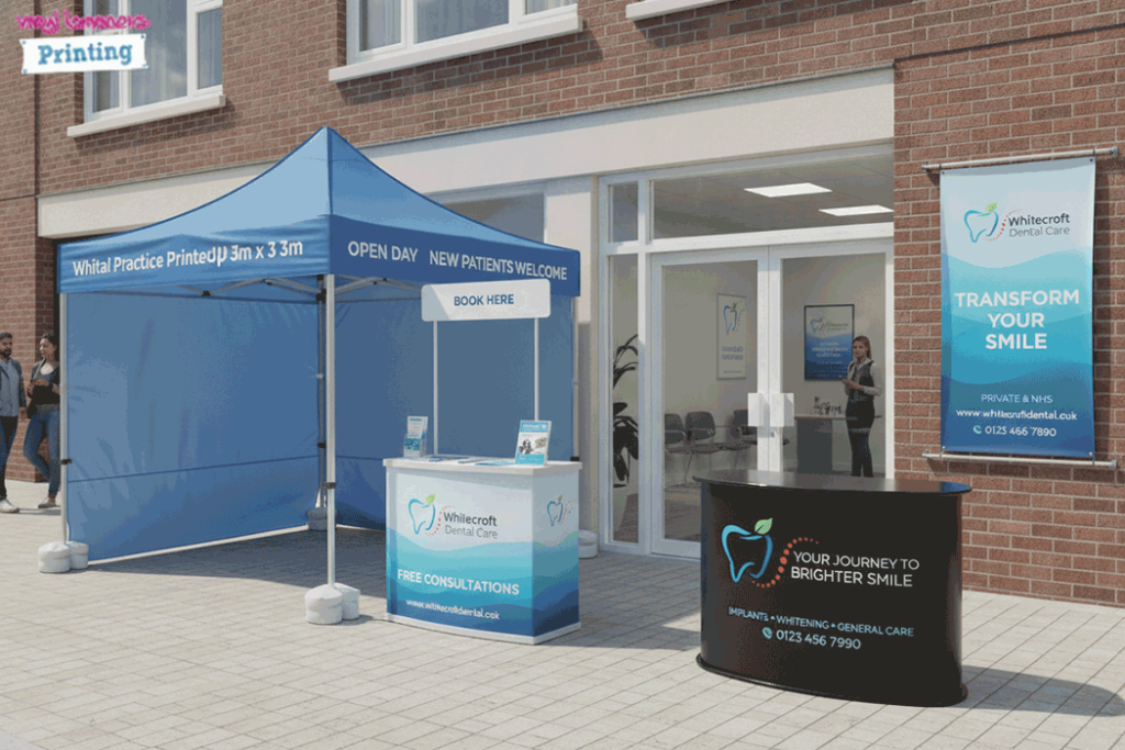 Dental Practice Outdoor Banner Stands