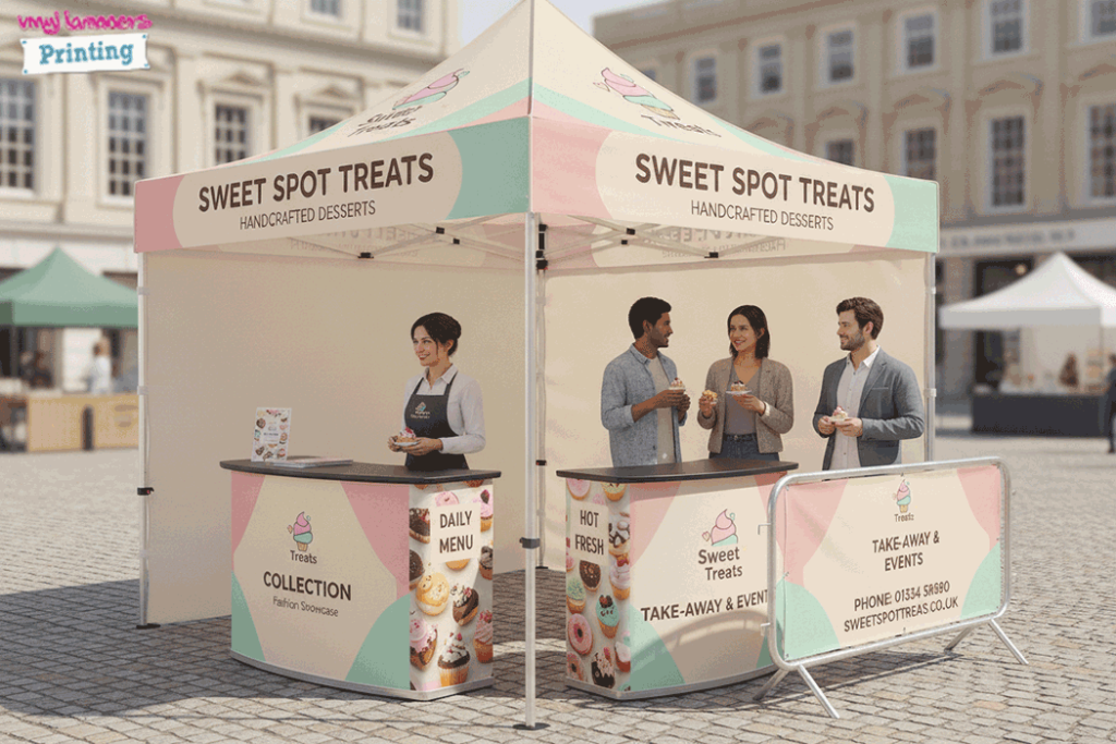 Dessert Stall Outdoor Banner Stands