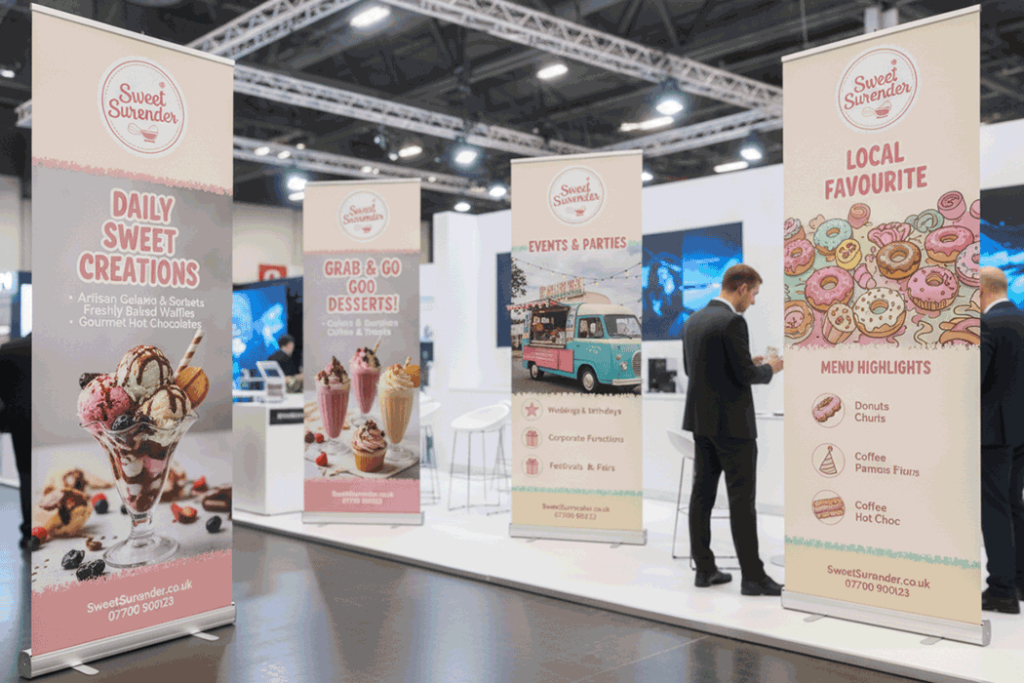 Dessert Van Indoor Banner Stands