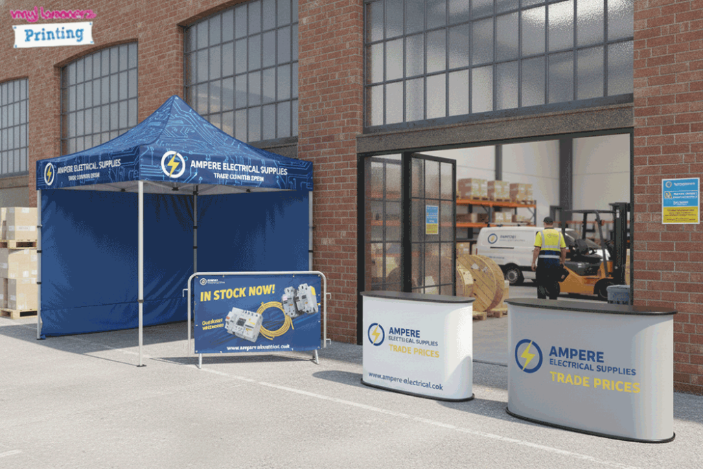Electrical Wholesaler Outdoor Banner Stands