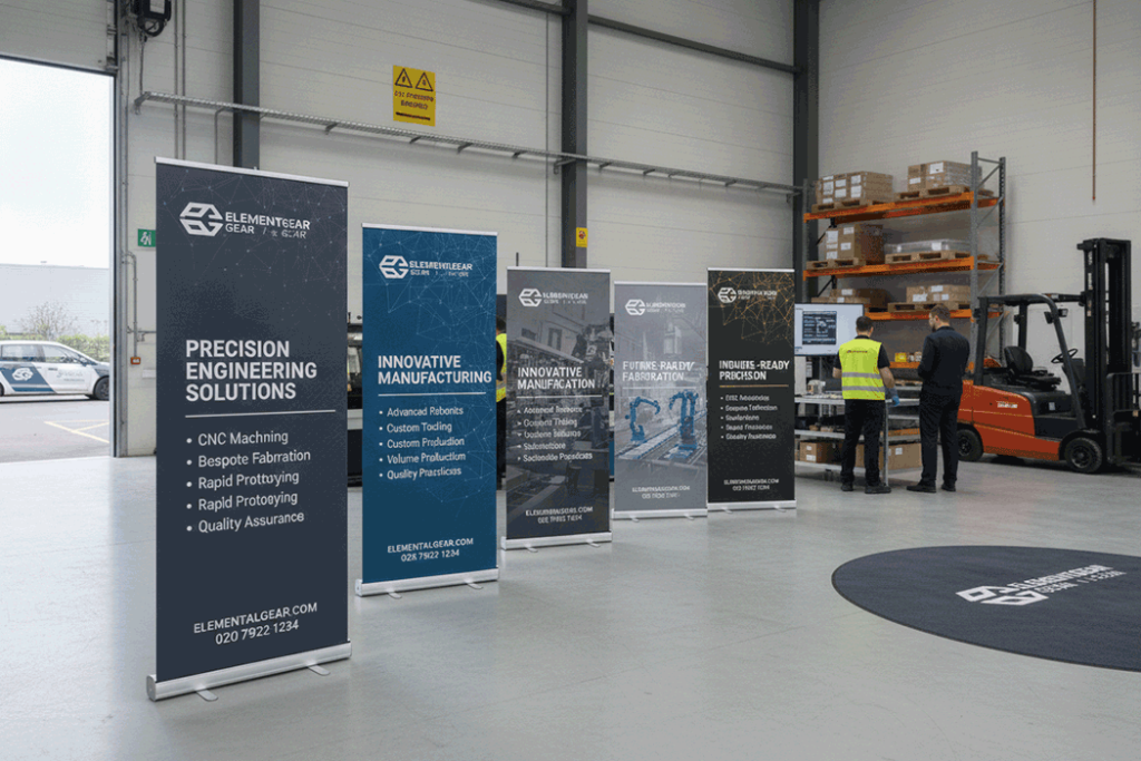 Engineering Company Indoor Banner Stands