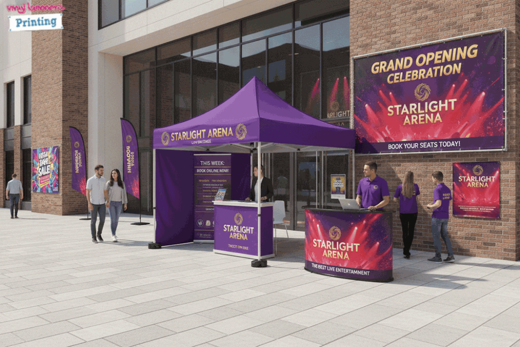 Entertainment Venue Outdoor Banner Stands