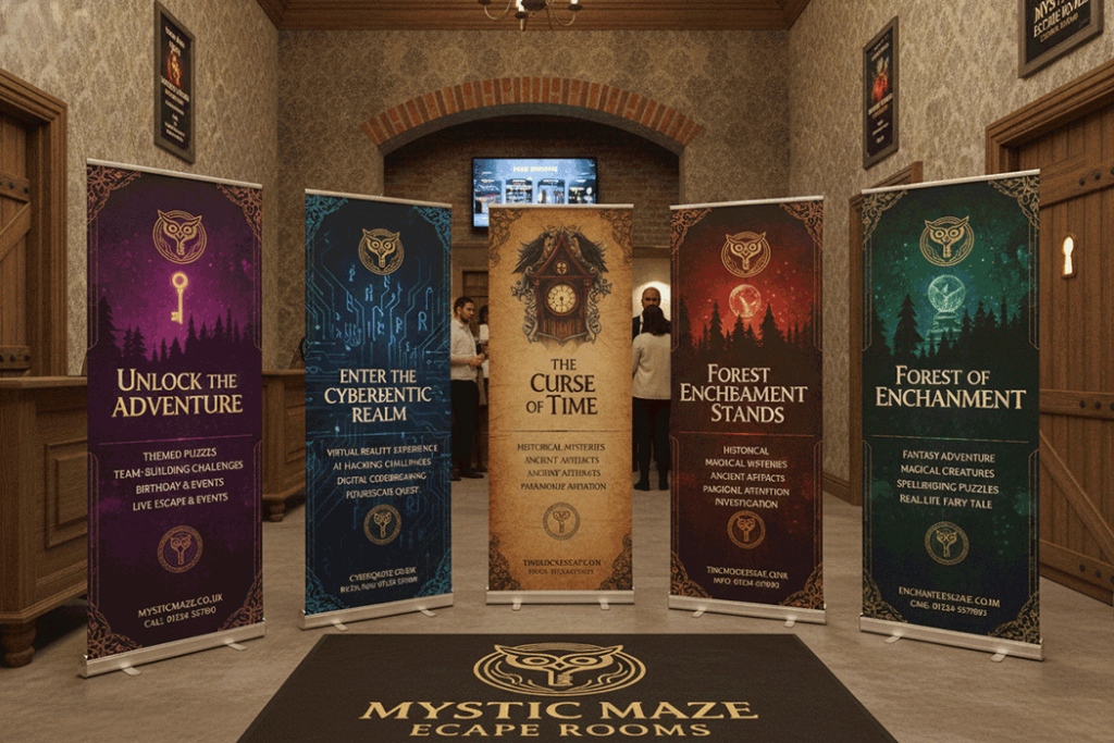 Escape Room Indoor Banner Stands