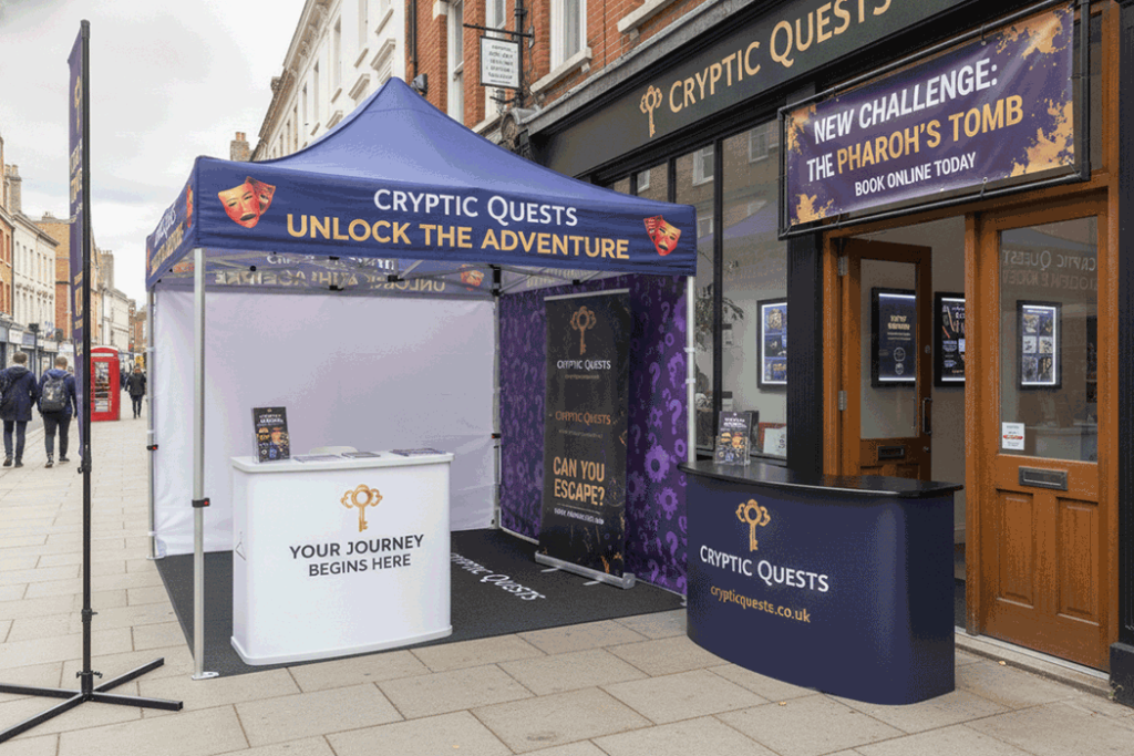 Escape Room Outdoor Banner Stands