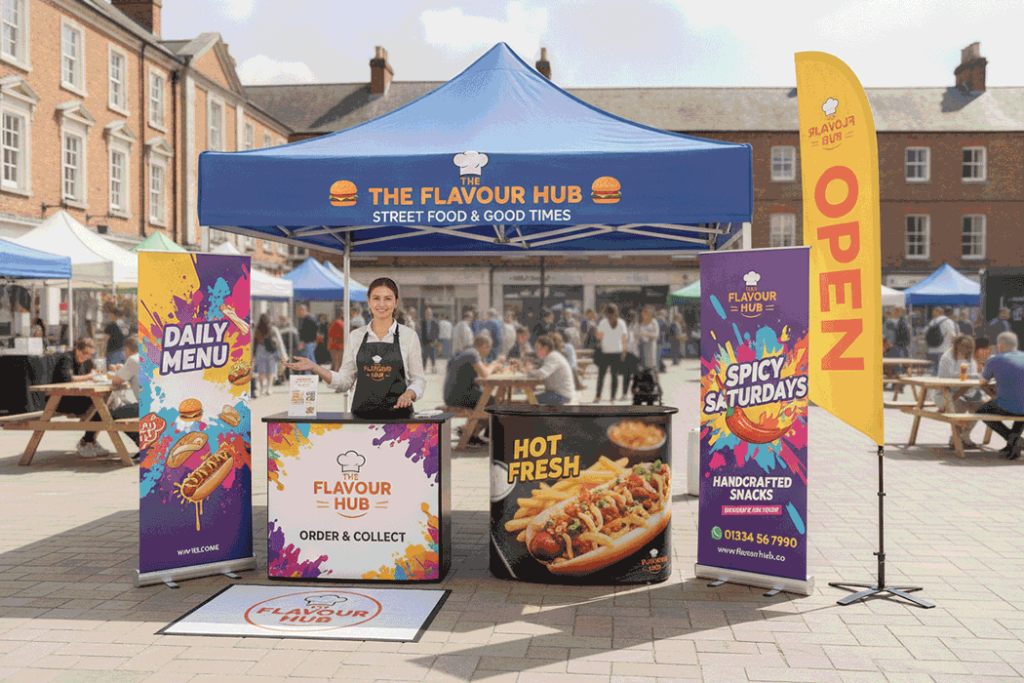 Event Food Stall Outdoor Banner Stands