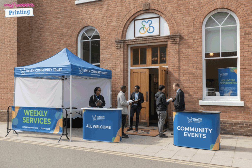 Faith Organisation Outdoor Banner Stands