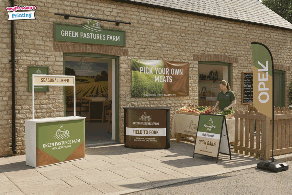 Farm Outdoor Banner Stands