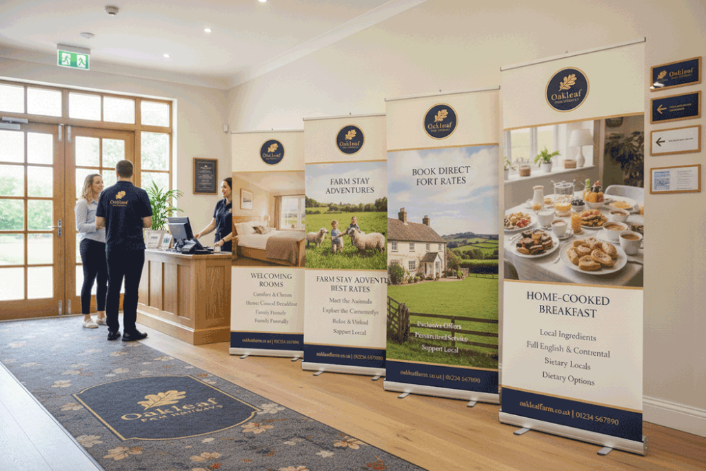 Farm Stay Indoor Banner Stands