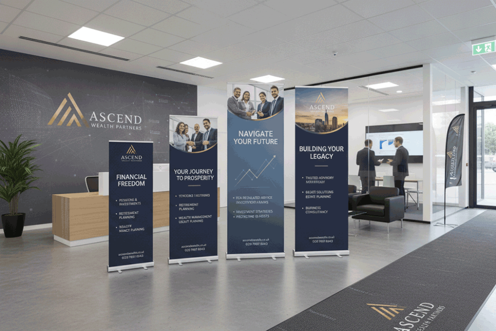 Financial Adviser Banner Stands