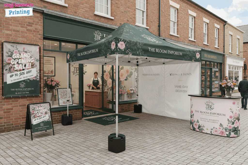Florist Outdoor Banner Stands