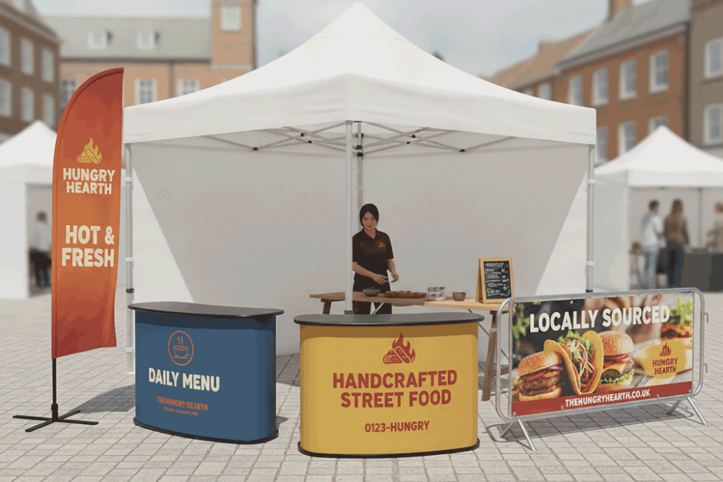Food Stall Outdoor Banner Stands