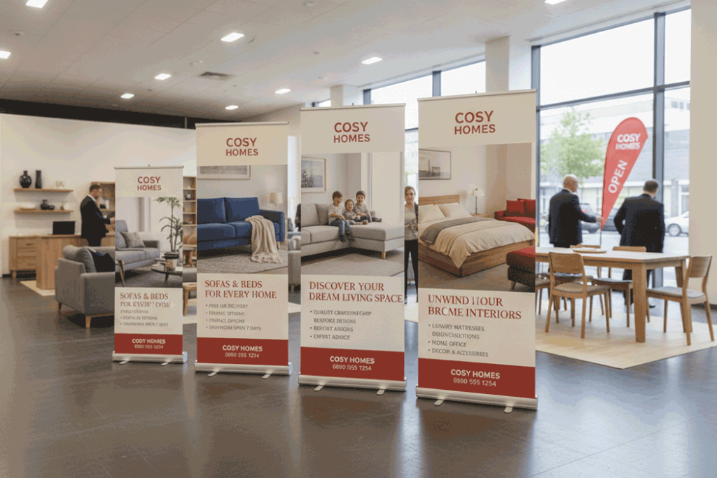 Furniture Store Indoor Banner Stands