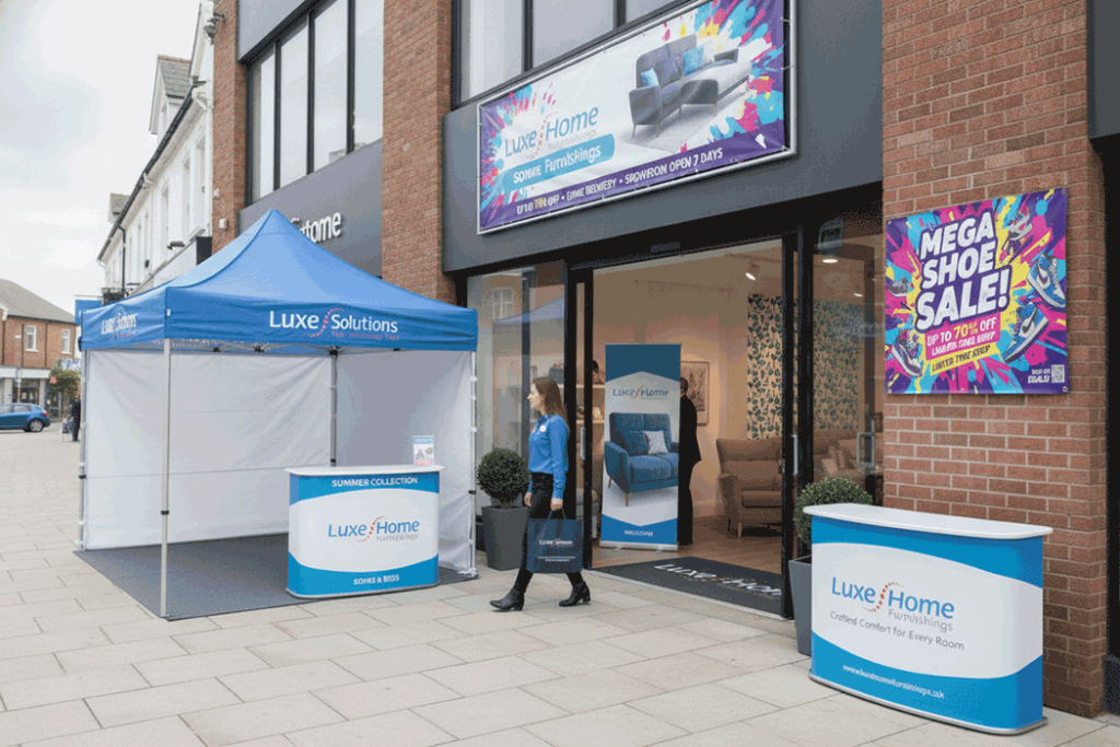 Furniture Store Outdoor Banner Stands