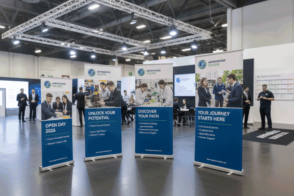 Further Education College Indoor Banner Stands