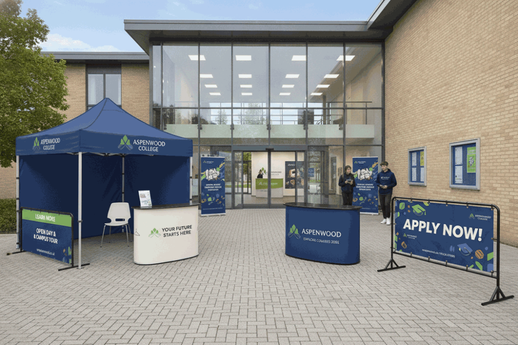 Further Education College Outdoor Banner Stands