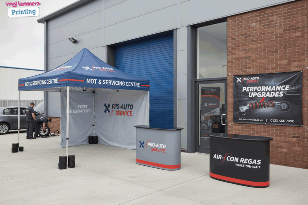 Garage Outdoor Banner Stands