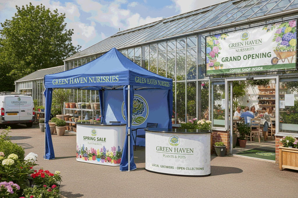 Garden Centre Outdoor Banner Stands