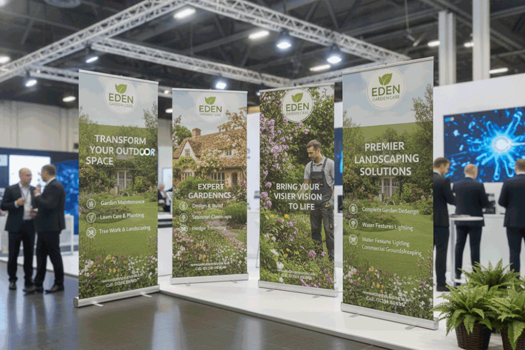 Gardening Services Indoor Banner Stands