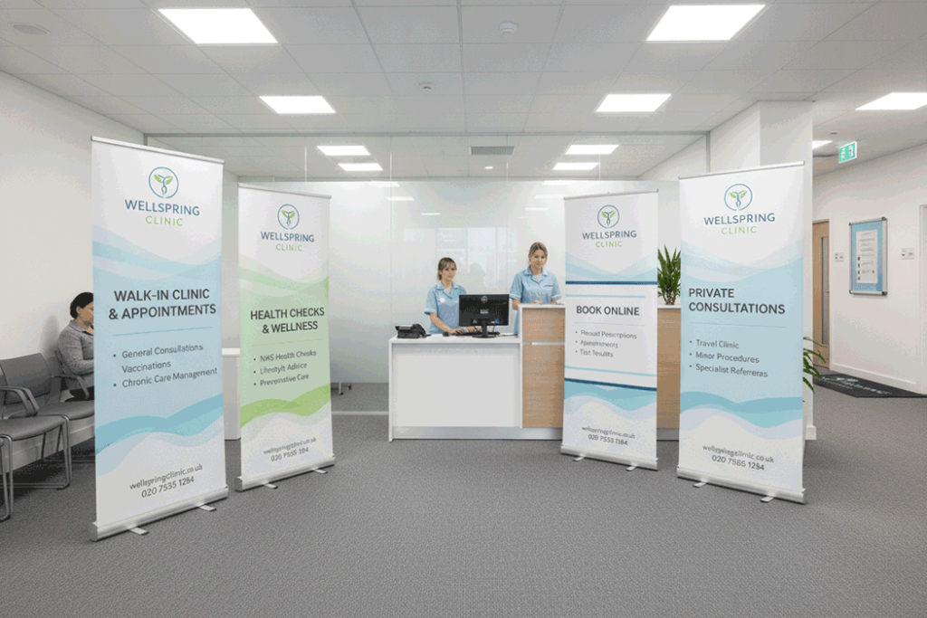 GP Surgery Indoor Banner Stands