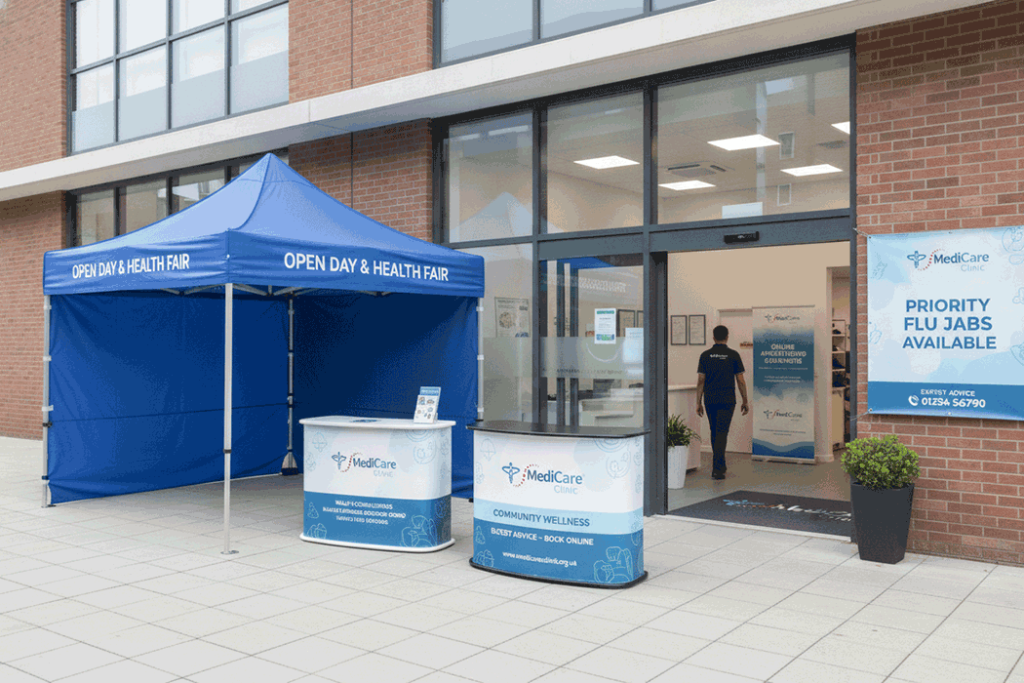 GP Surgery Outdoor Banner Stands