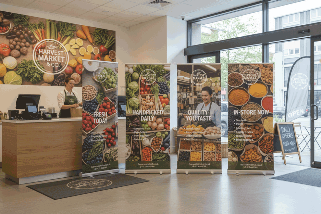 Greengrocer Indoor Banner Stands