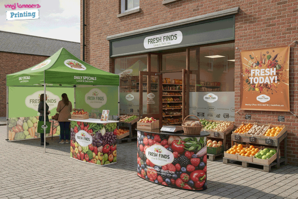 Greengrocer Outdoor Banner Stands