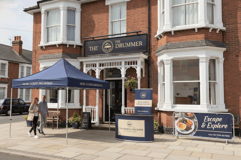 Guest House Outdoor Banner Stands