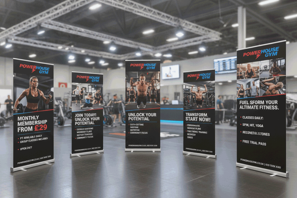 Gym Indoor Banner Stands