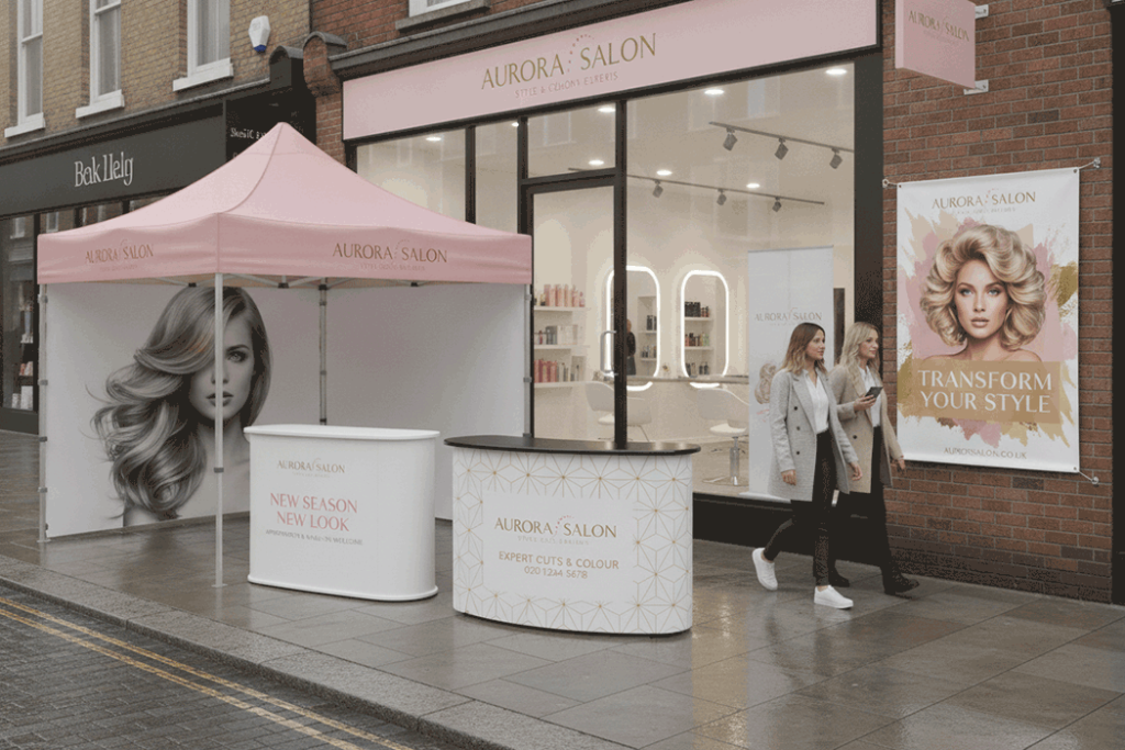 Hair Salon Outdoor Banner Stands