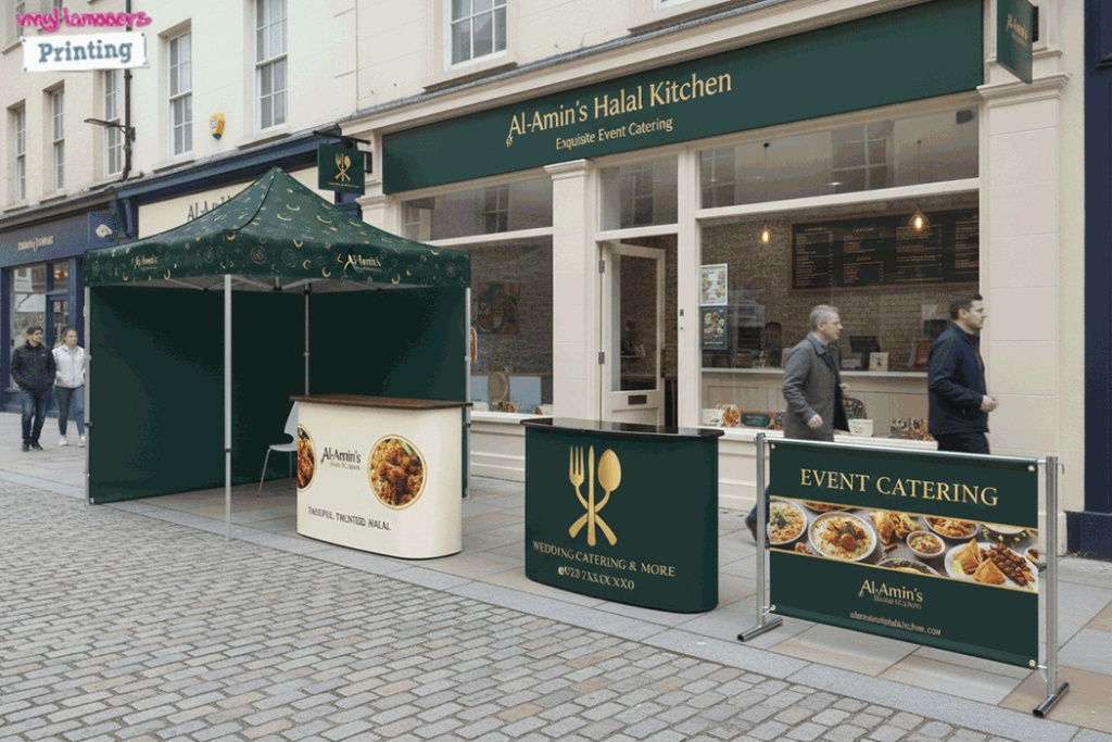 Halal Catering Outdoor Banner Stands