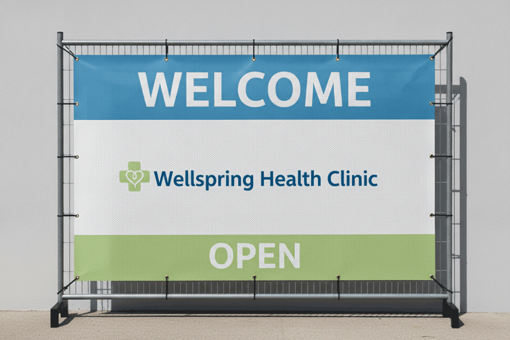 GP Surgery Mesh Banner Printing