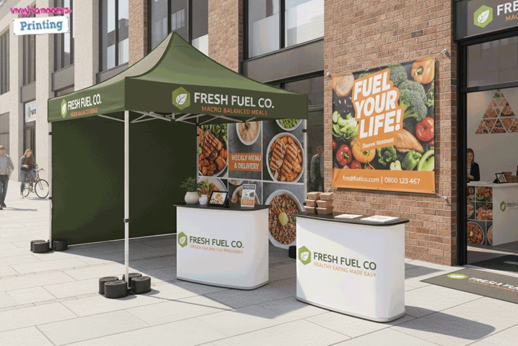 Healthy Meal Prep Outdoor Banner Stands