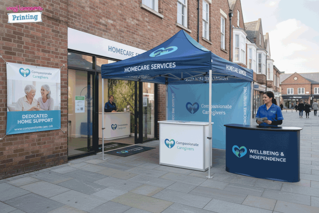 Home Care Outdoor Banner Stands