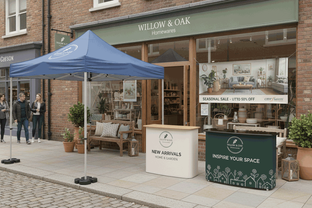 Homeware Shop Outdoor Banner Stands
