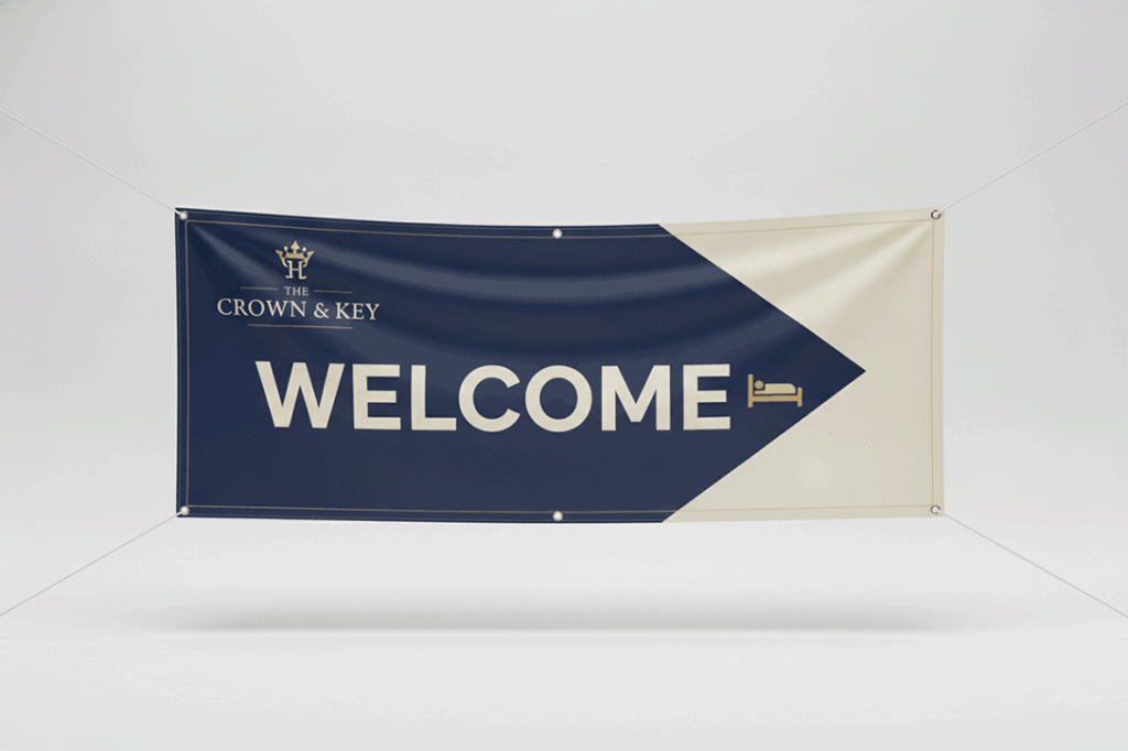 Pub Accommodation Fabric Banner Printing
