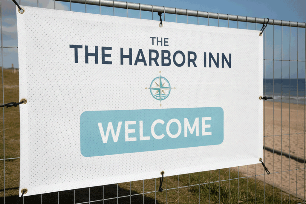 Hotel Mesh Banner Printing