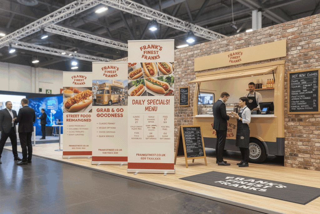 Hot Dog Van Indoor Banner Stands