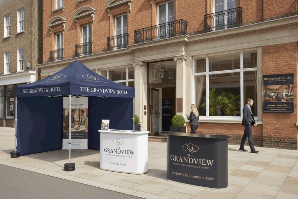 Hotel Outdoor Banner Stands