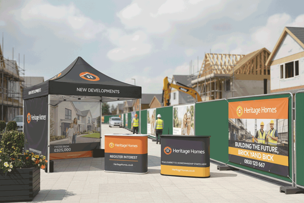 House Builder Outdoor Banner Stands