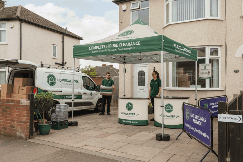 House Clearance Outdoor Banner Stands