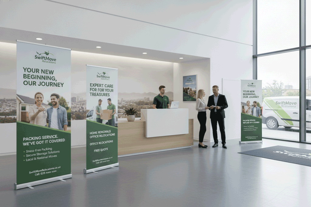 House Removals Indoor Banner Stands