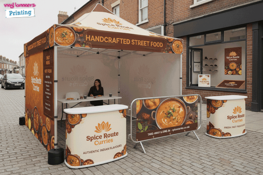 Indian Food Stall Outdoor Banner Stands